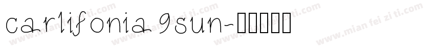 carlifonia sun字体转换
